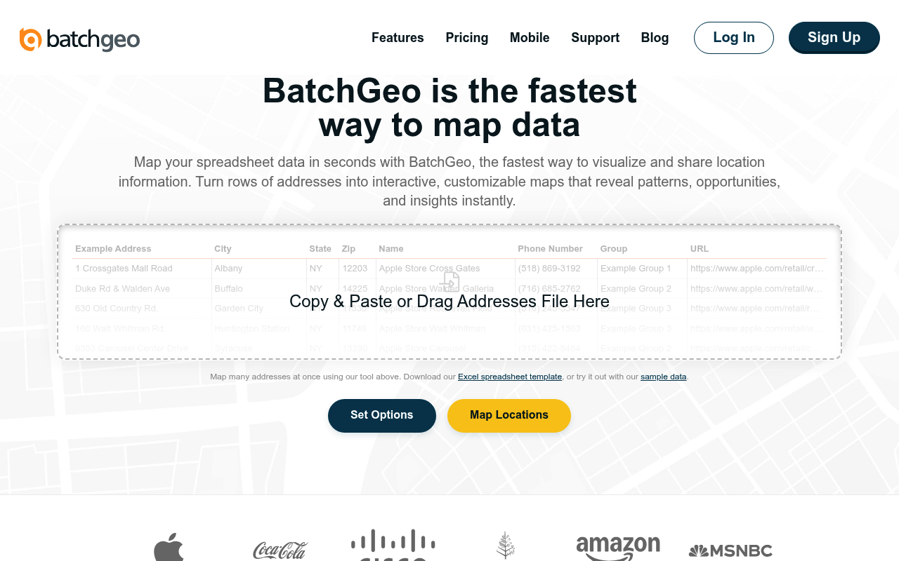Batchgeo screenshot