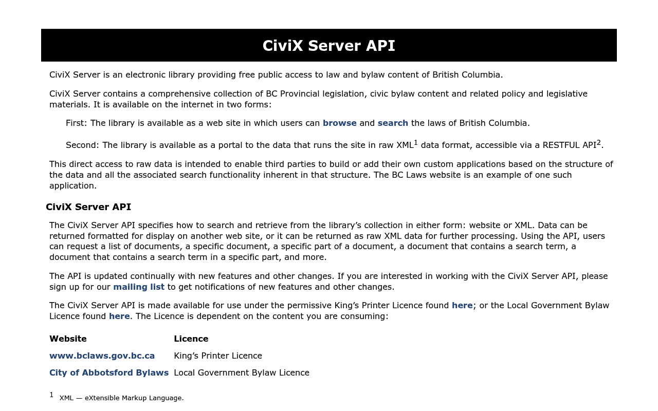 BCLaws website screenshot