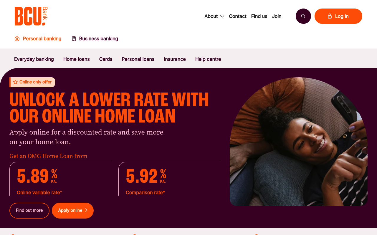BCU Bank screenshot