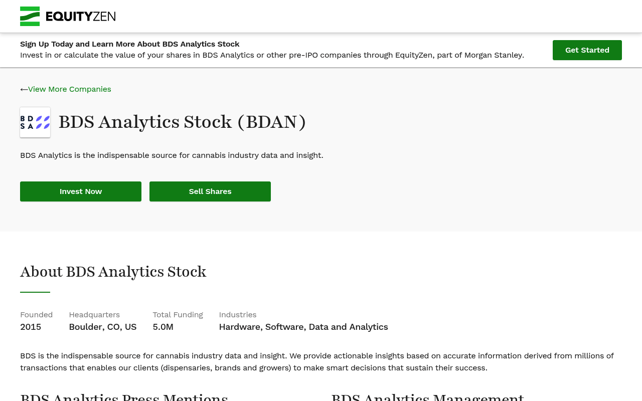Bdsanalytics screenshot