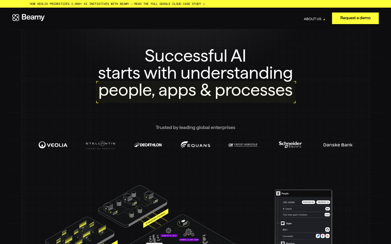Beamy website screenshot