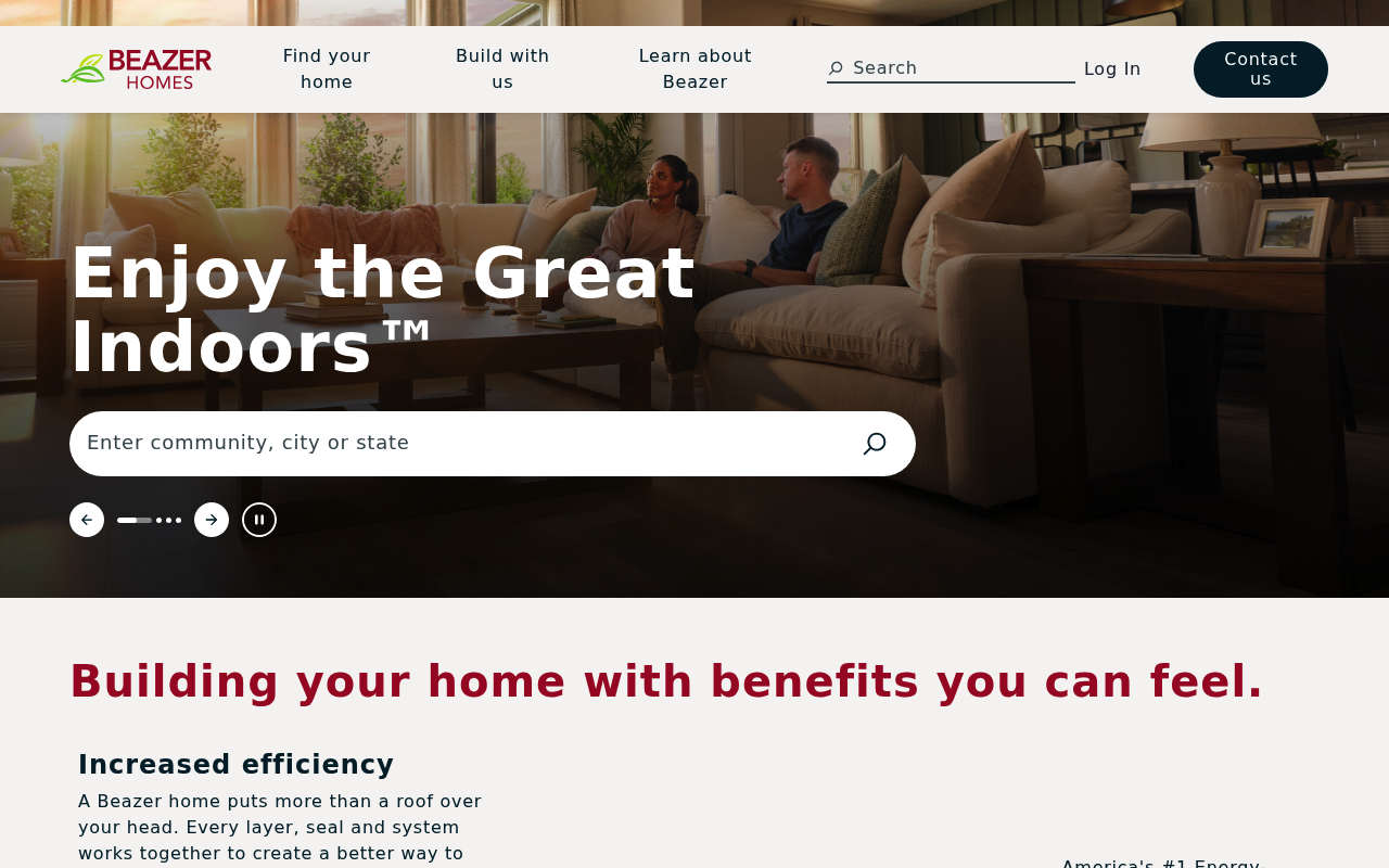 Beazer Homes USA screenshot