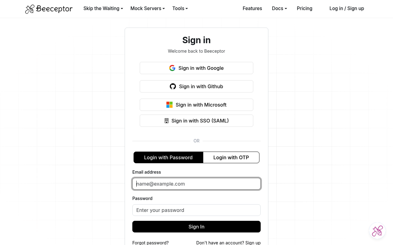 Beeceptor website screenshot