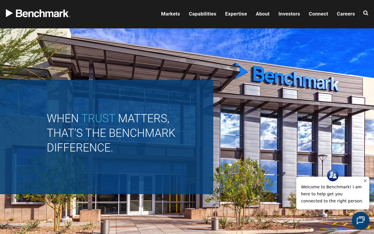 Benchmark Electronics screenshot