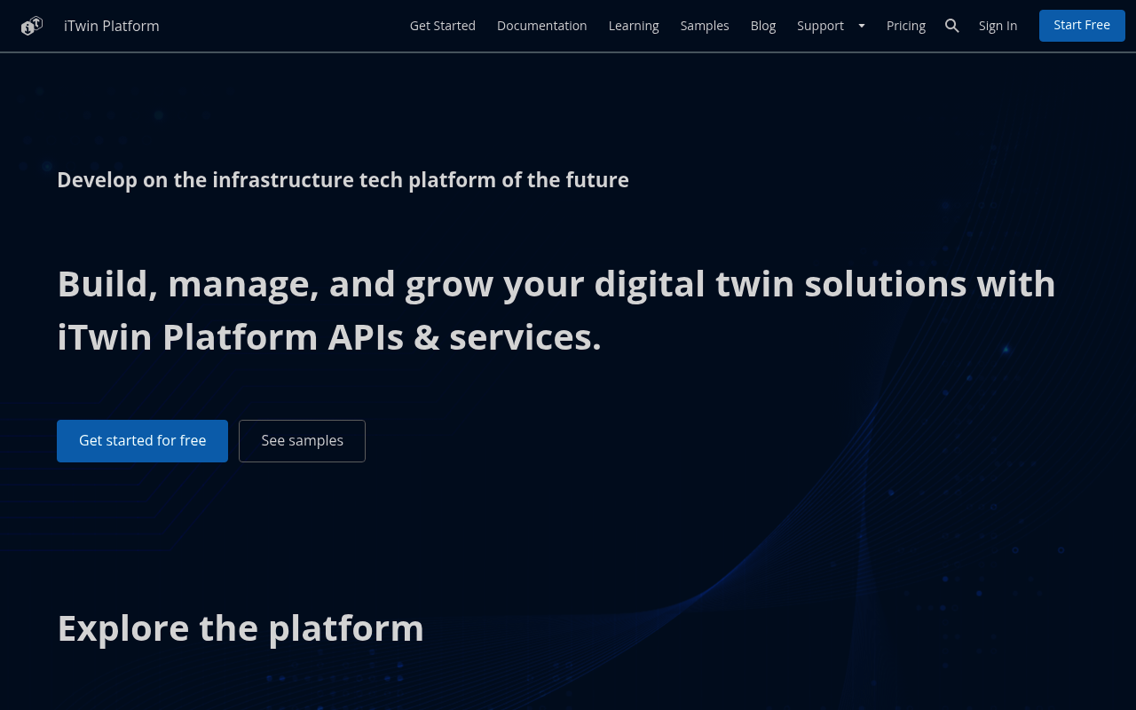 Bentley Systems website screenshot
