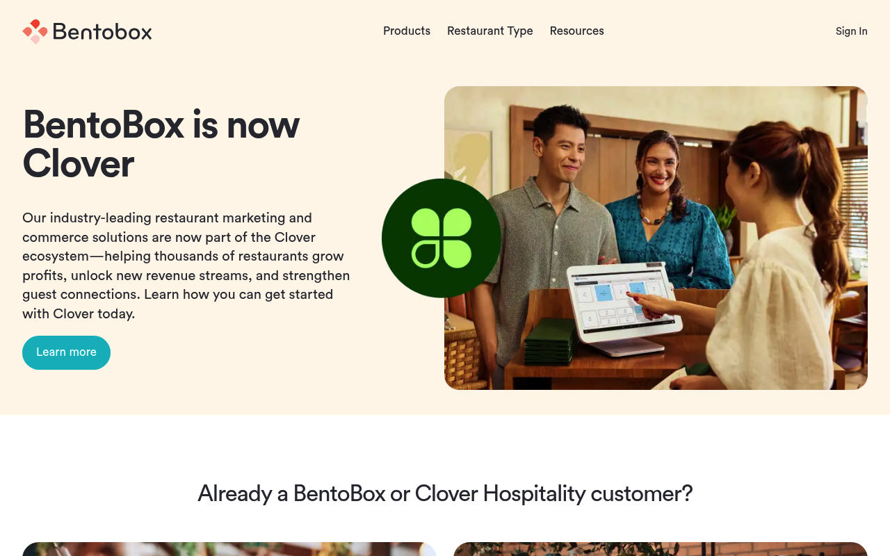 BentoBox website screenshot