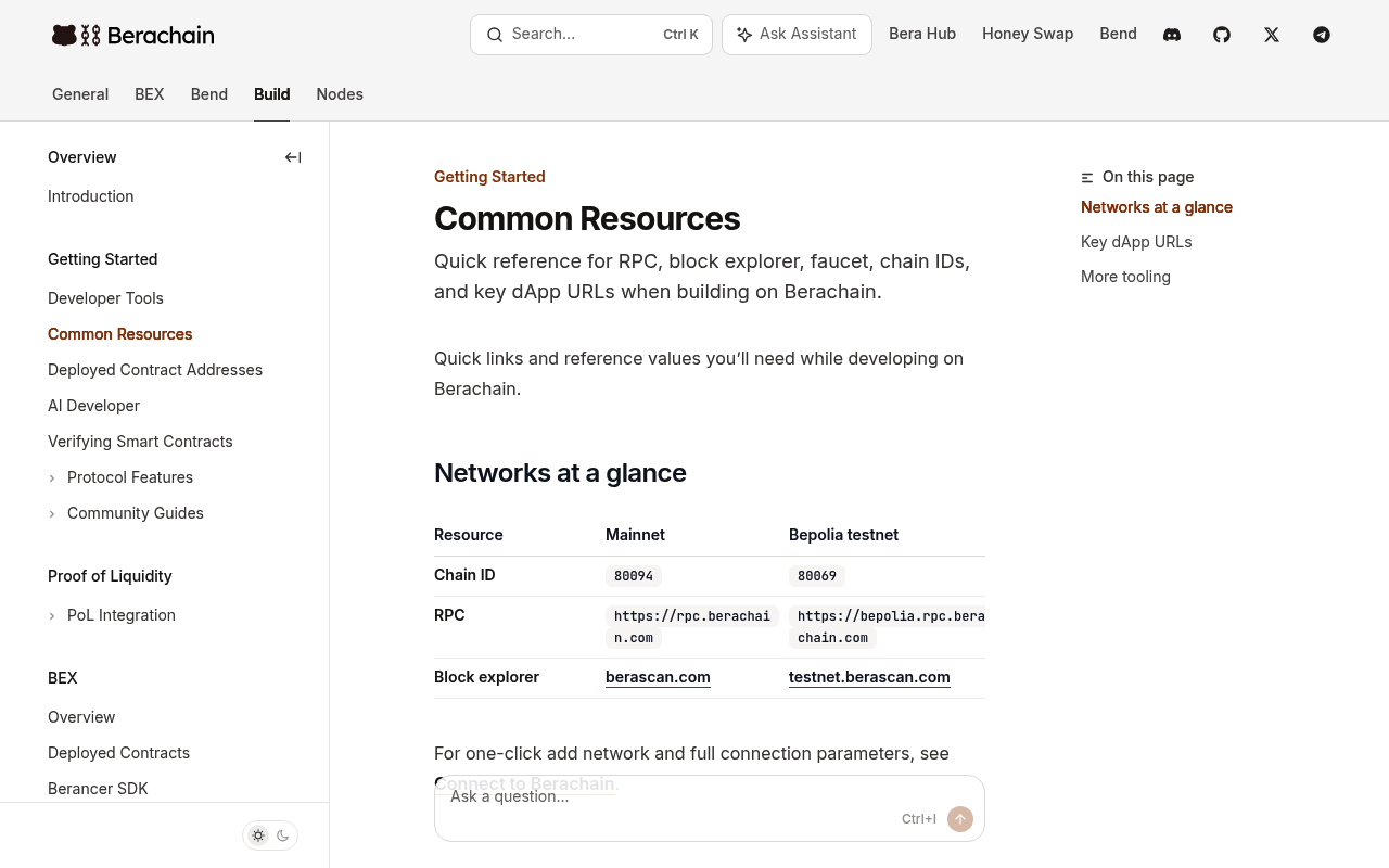 Berachain website screenshot