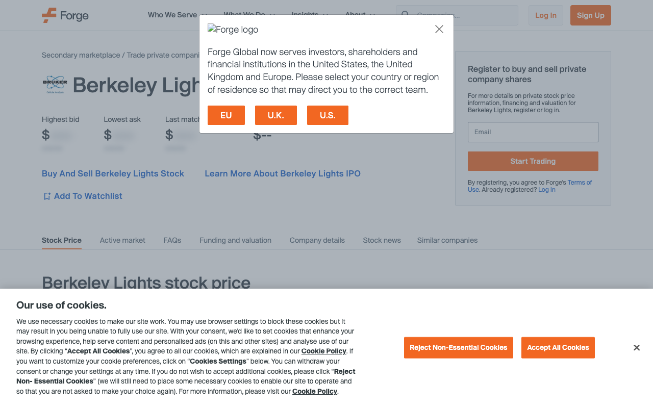 Berkeley Lights screenshot