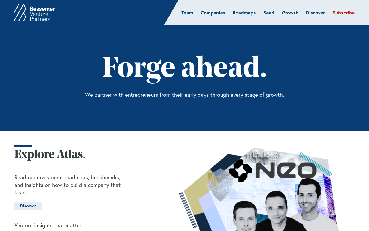 Bessemer Venture Partners screenshot