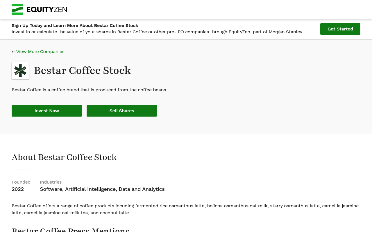 Bestarcoffee screenshot