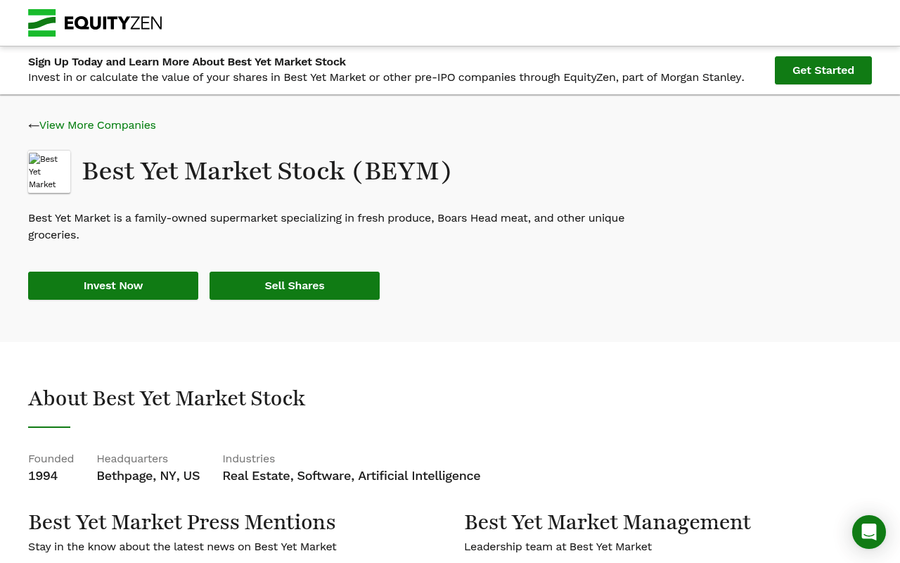 Bestyetmarket screenshot