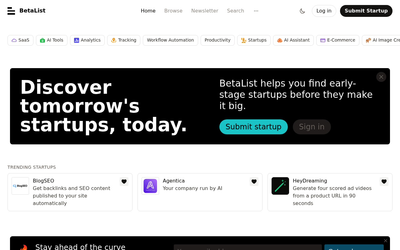 BetaList screenshot
