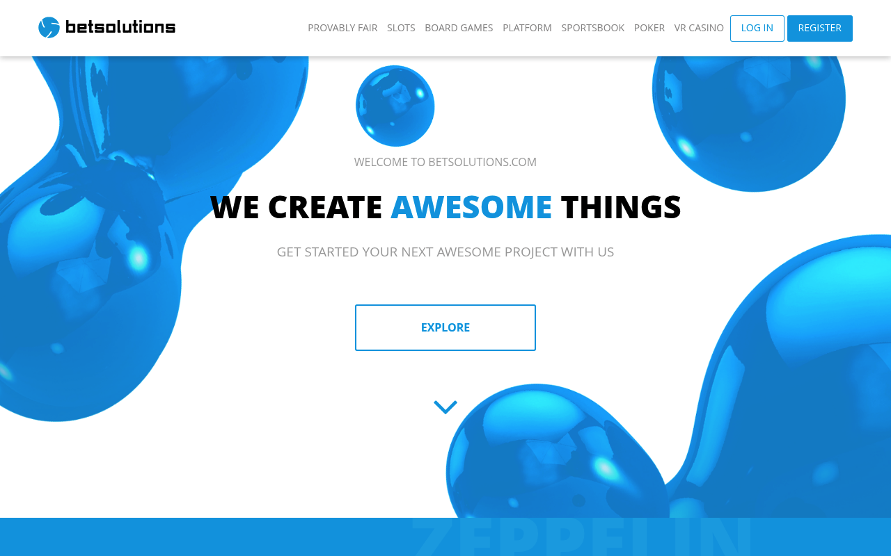 BetSolutions website screenshot