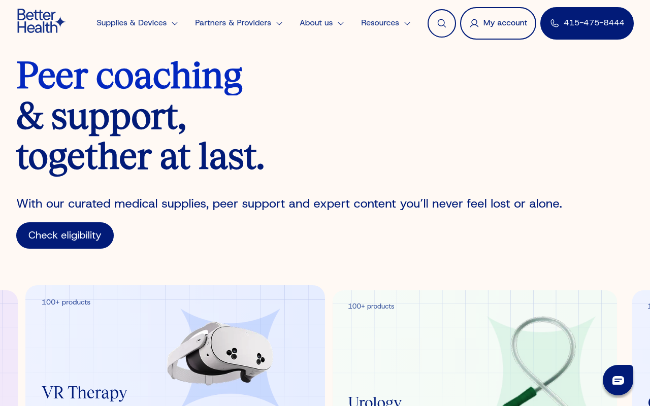 Better Health Supplies, Inc. screenshot