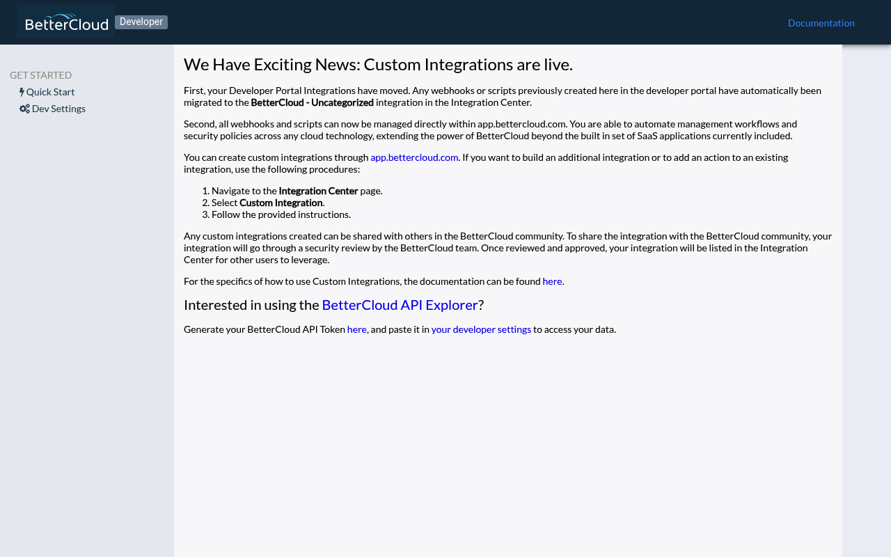 BetterCloud website screenshot