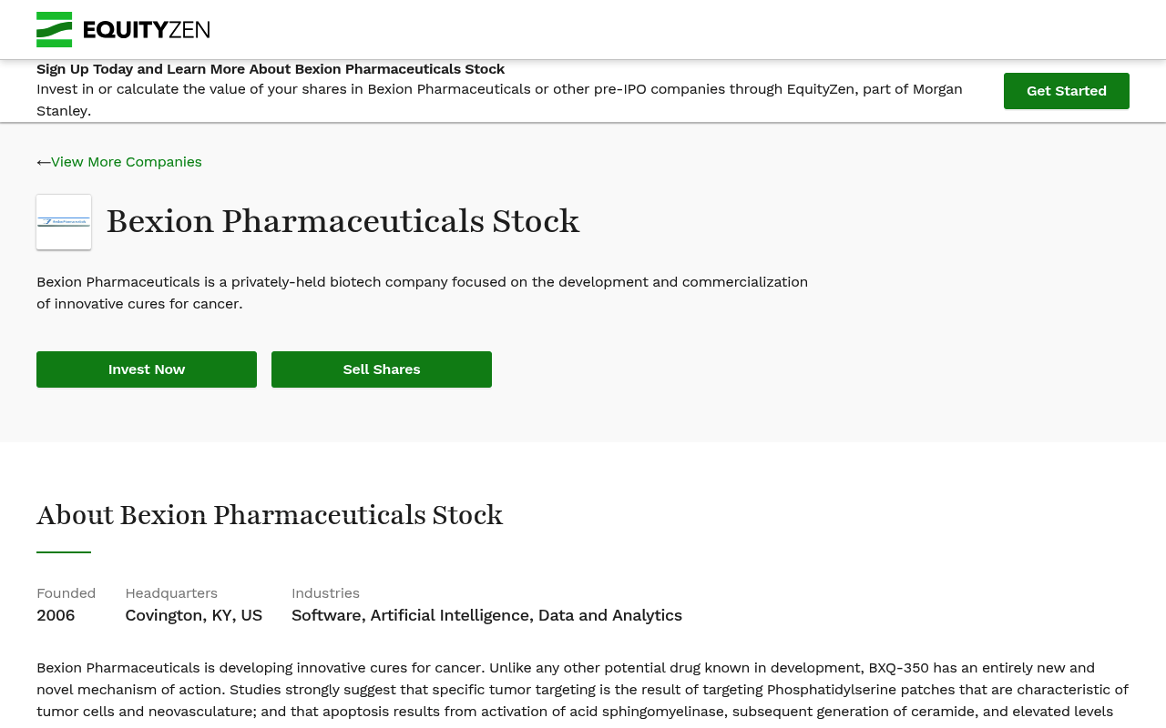 Bexionpharmaceuticals screenshot