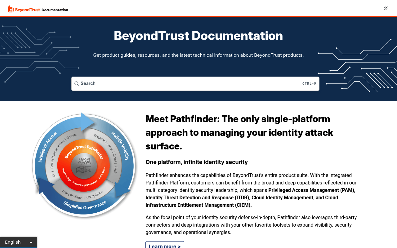 BeyondTrust website screenshot