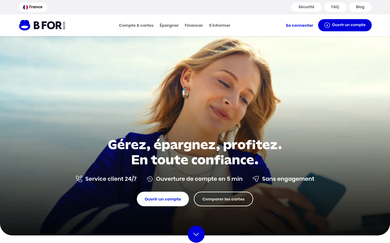 Bforbank screenshot