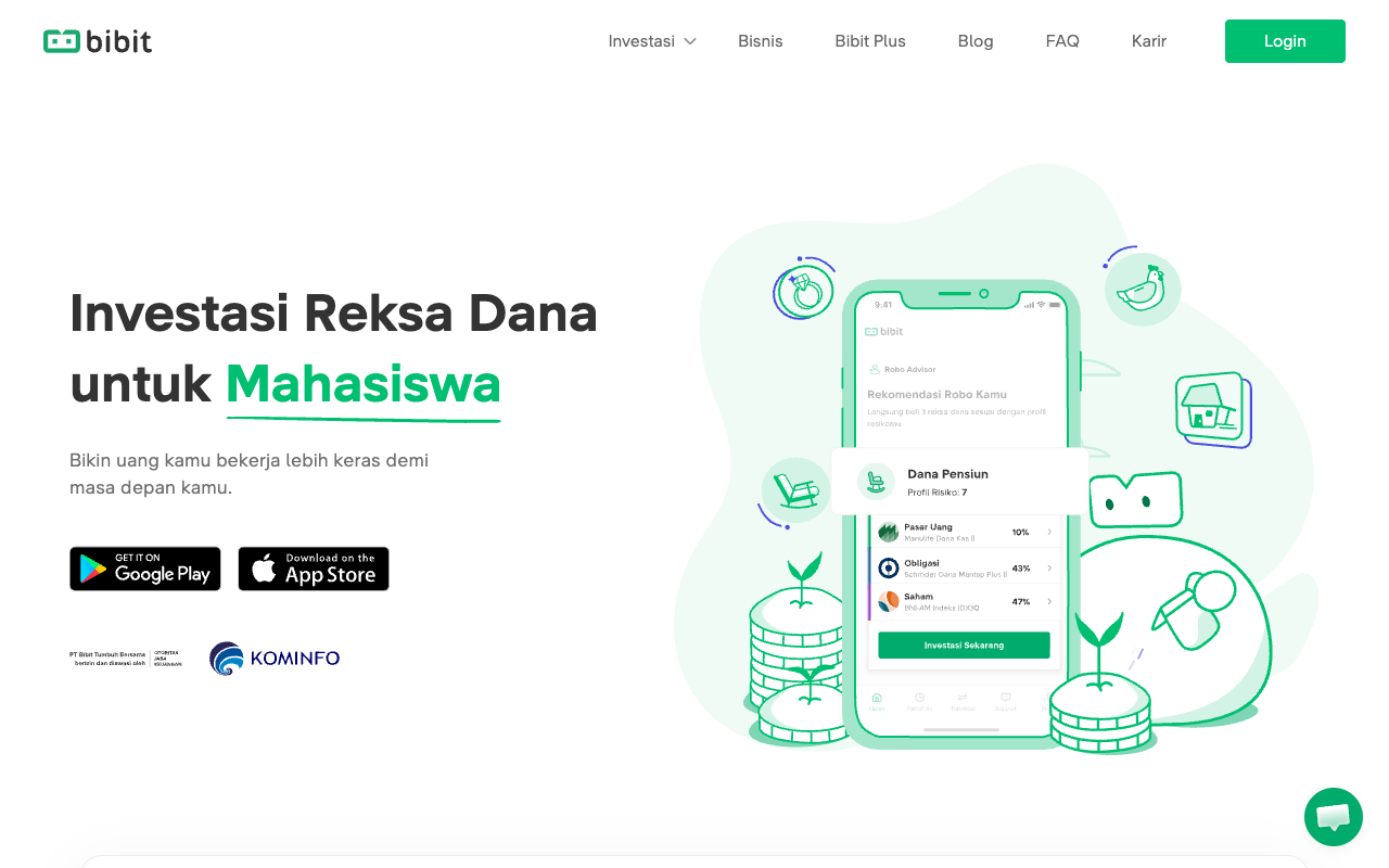 Bibit screenshot
