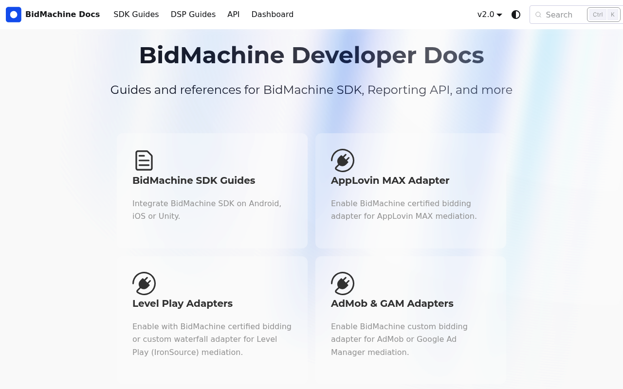 BidMachine website screenshot