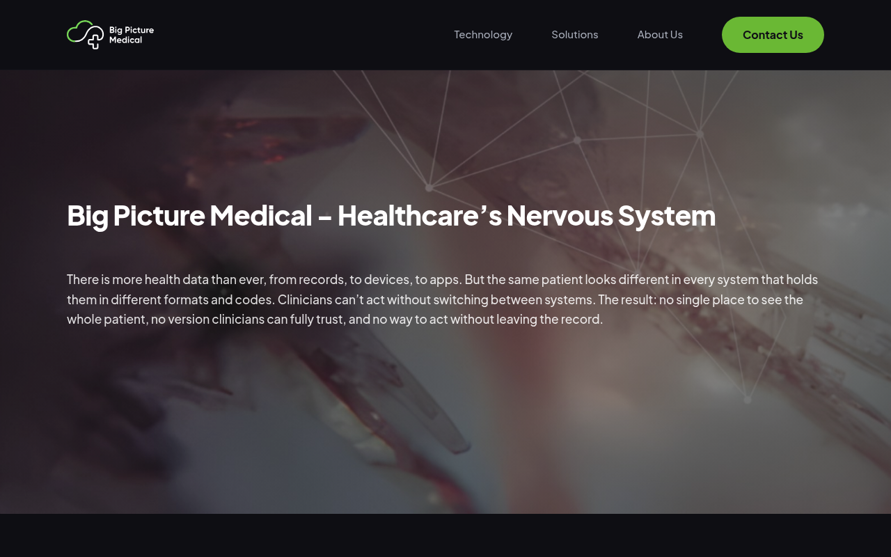 Big Picture Medical website screenshot