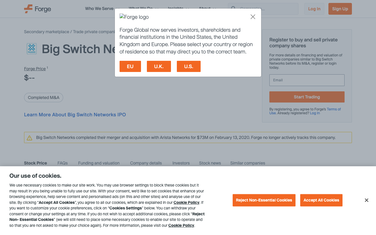 Big Switch Networks screenshot