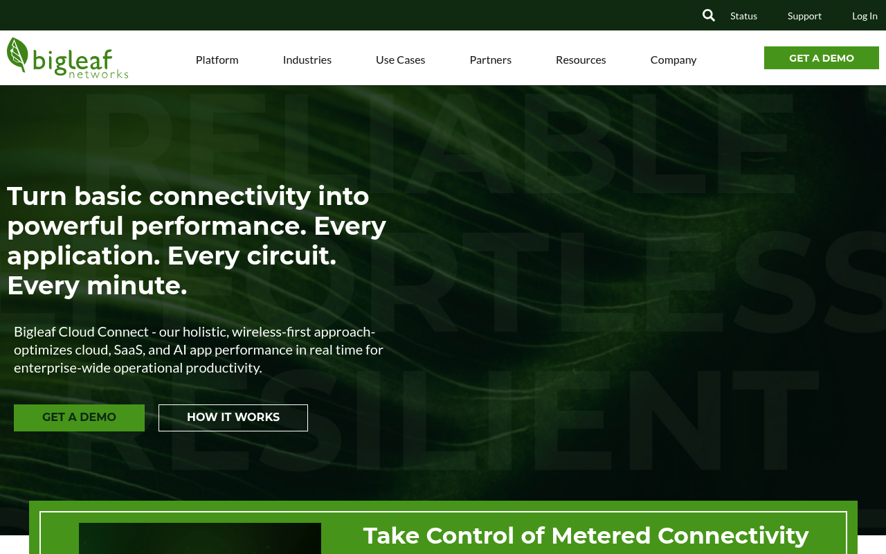 Bigleaf Networks screenshot