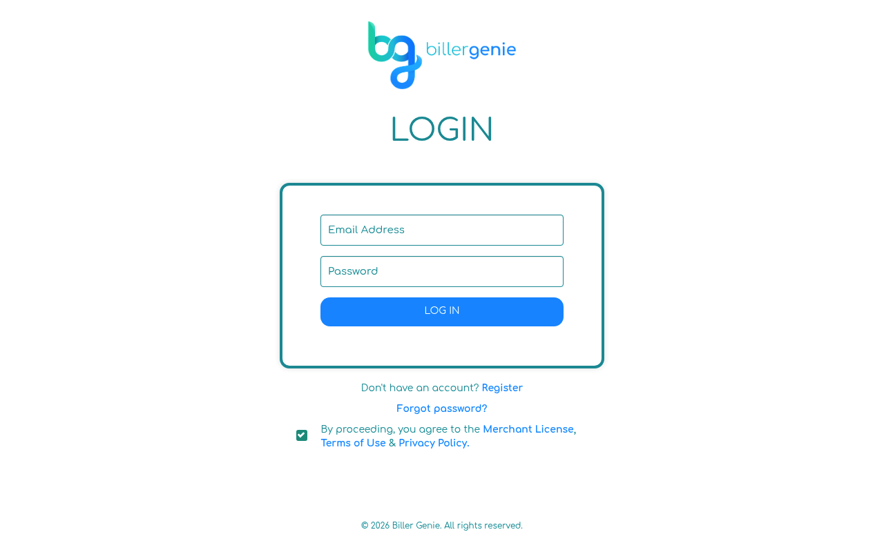 Billergenie screenshot