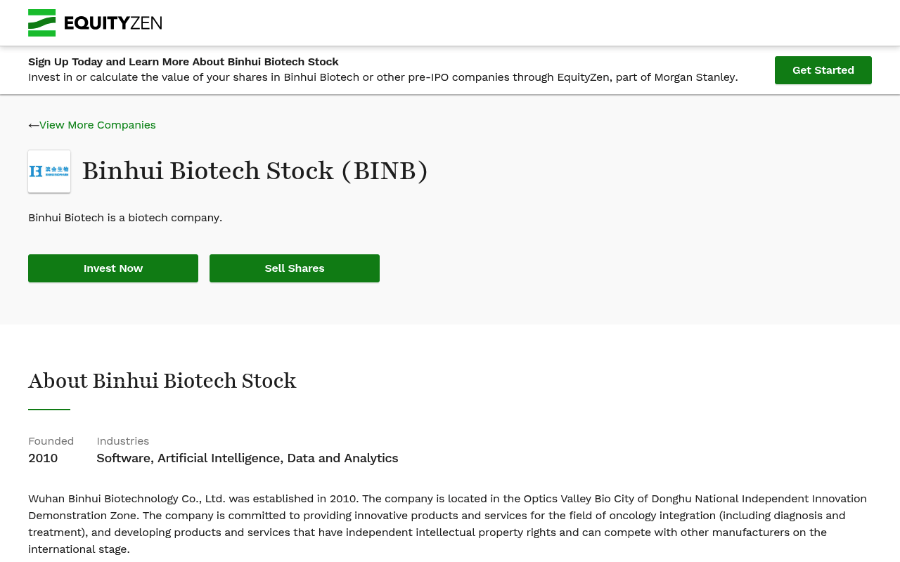 Binhuibiotech screenshot
