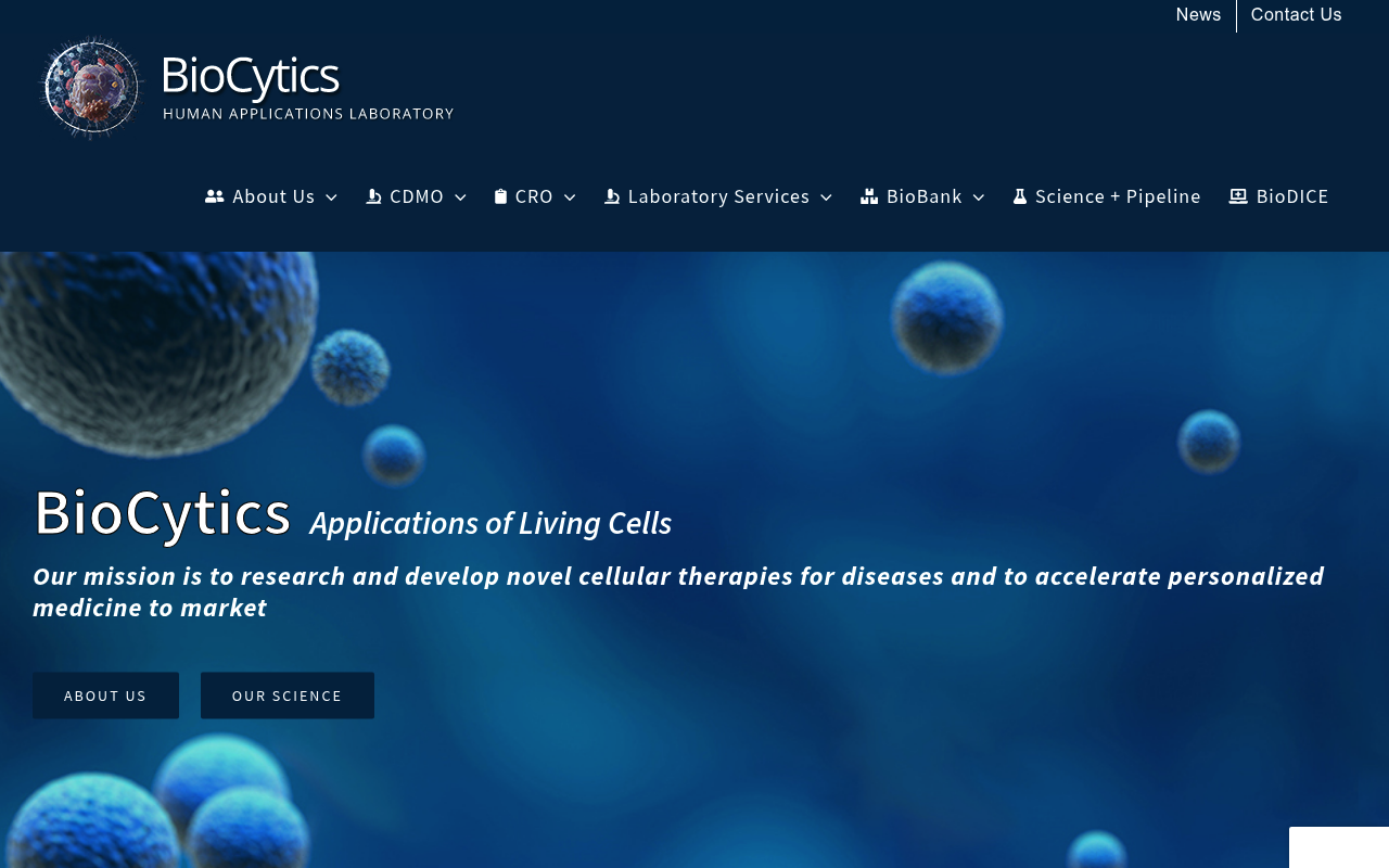 BioCytics website screenshot