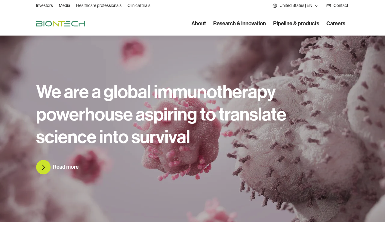 BioNTech screenshot