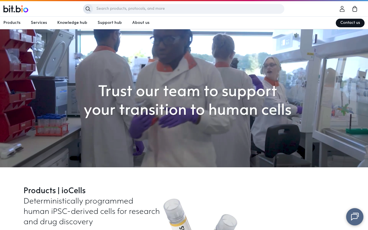 Bit.bio website screenshot