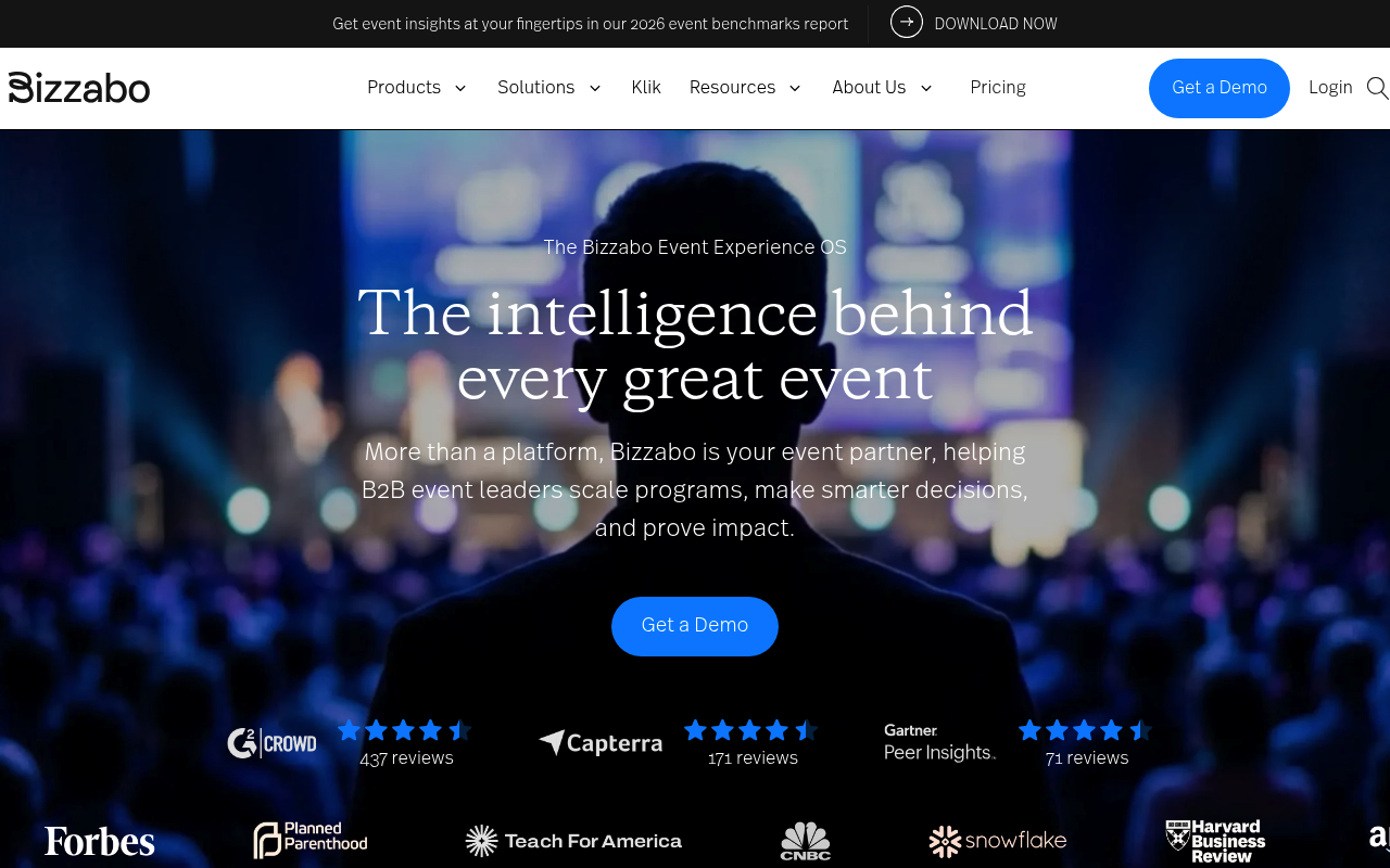 Bizzabo website screenshot