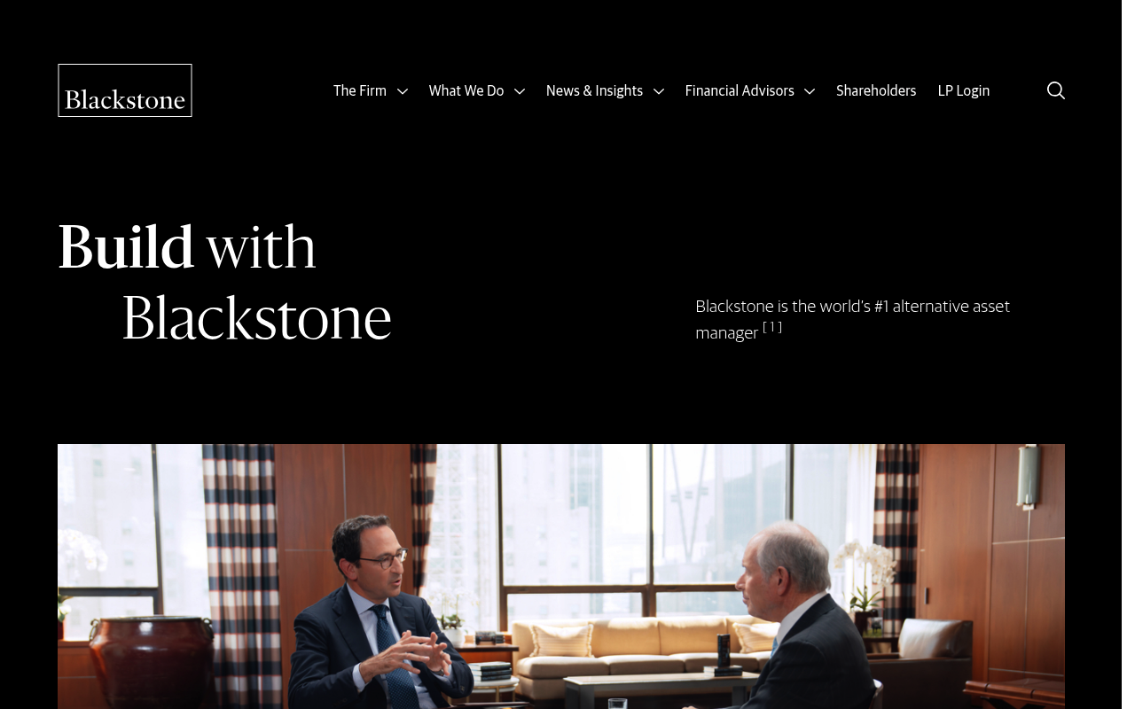 Blackstone website screenshot
