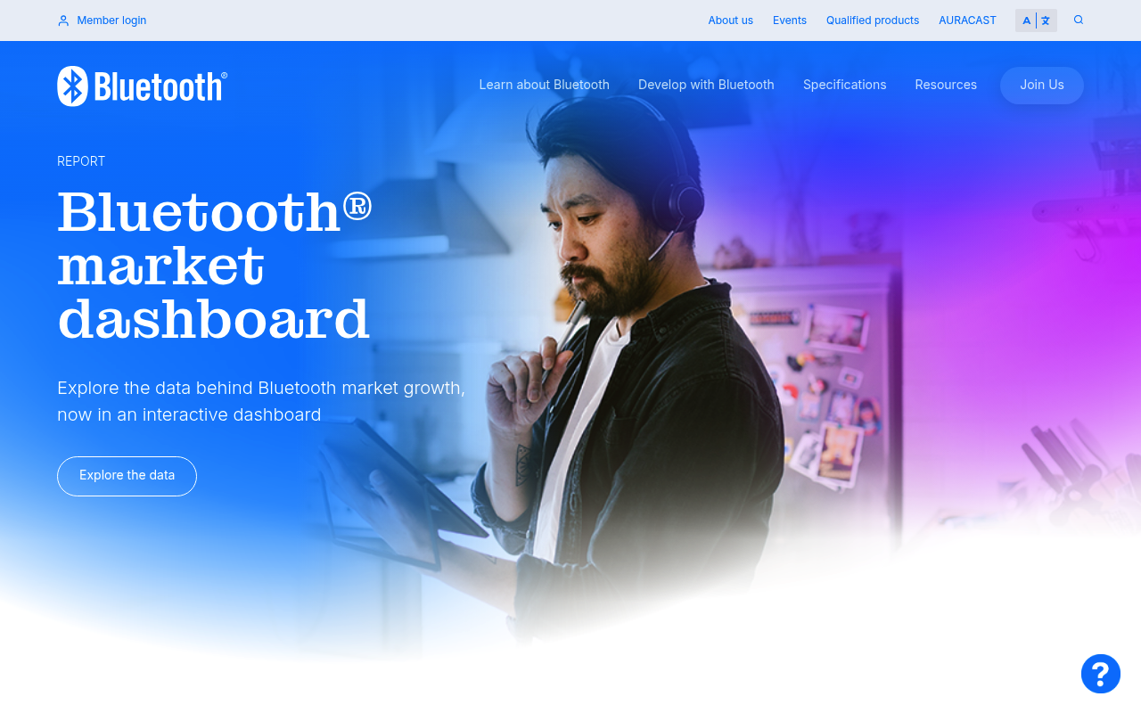 BLE website screenshot