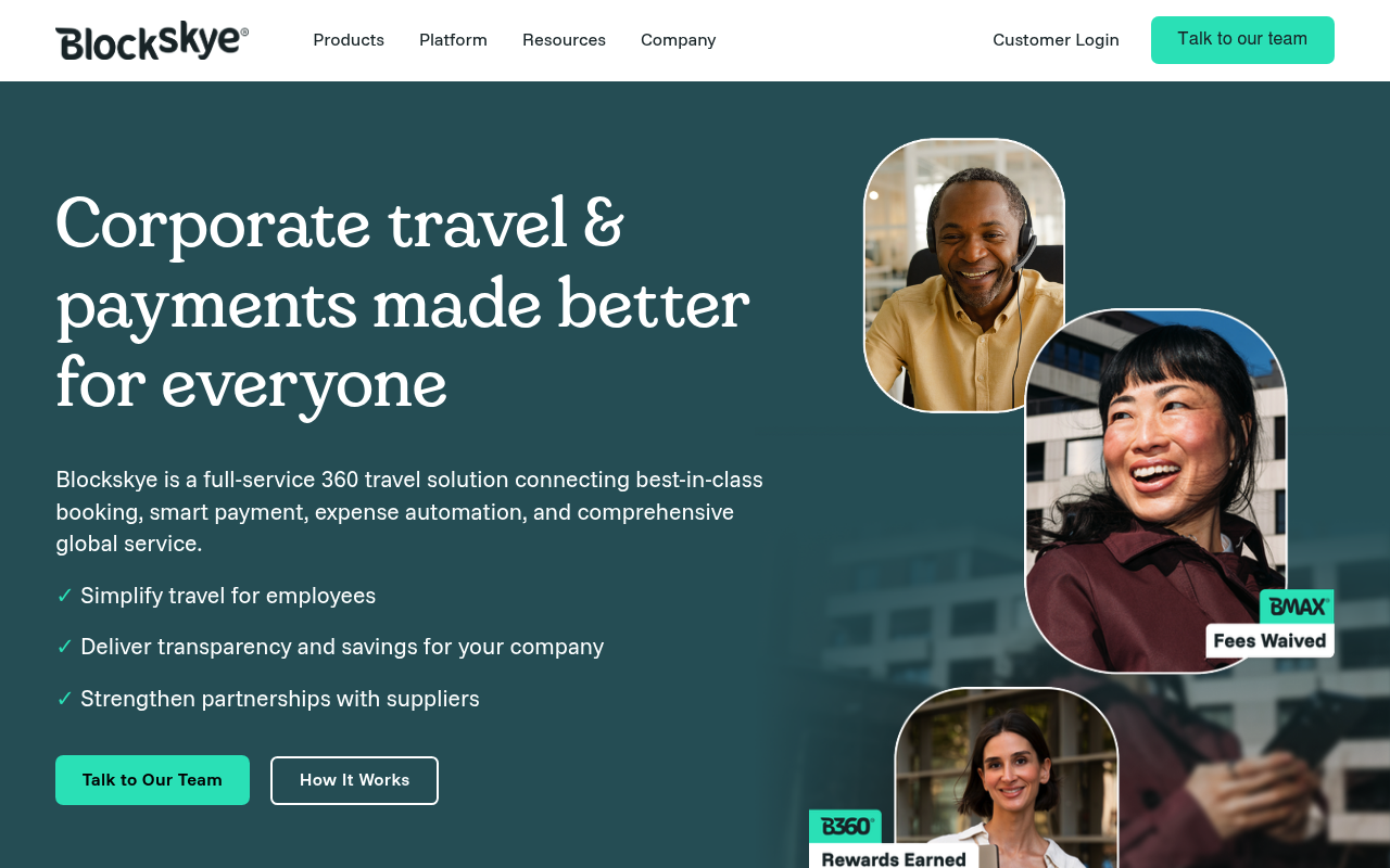 Blockskye website screenshot