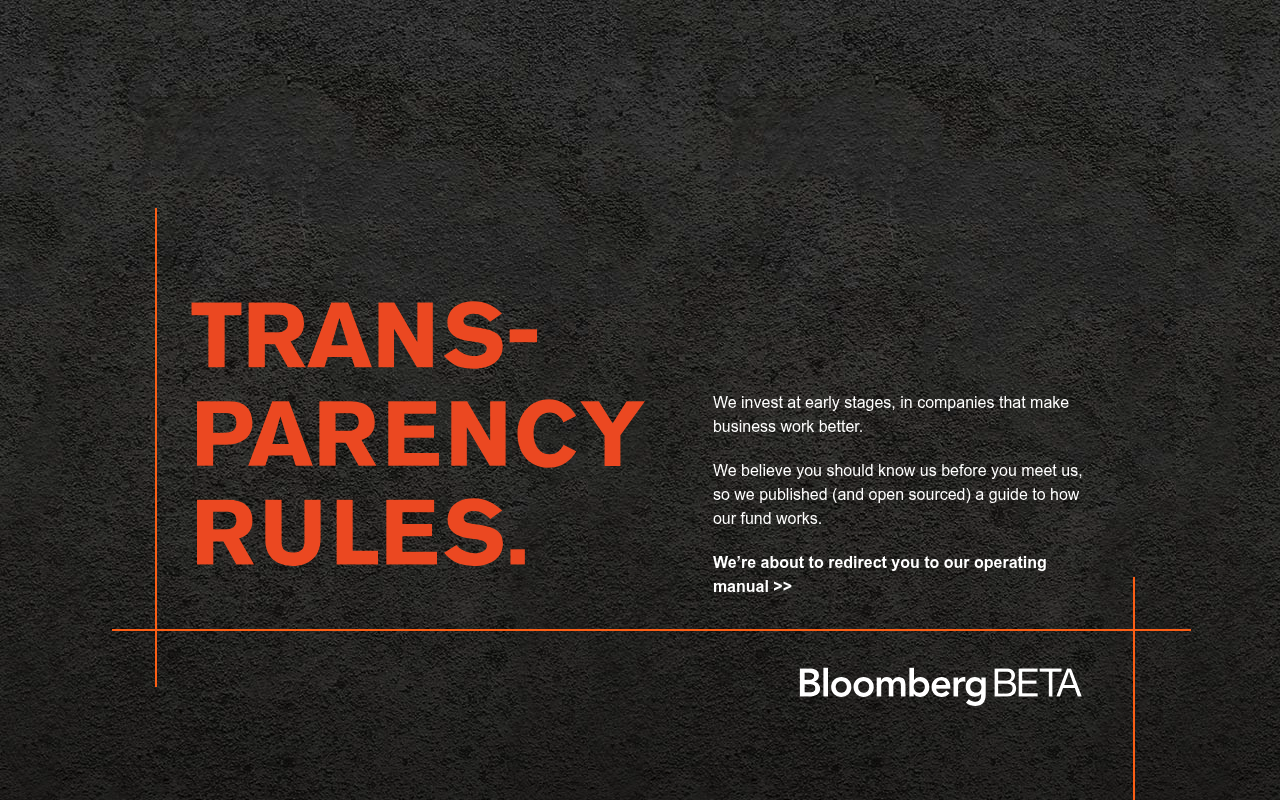 Bloomberg Beta screenshot