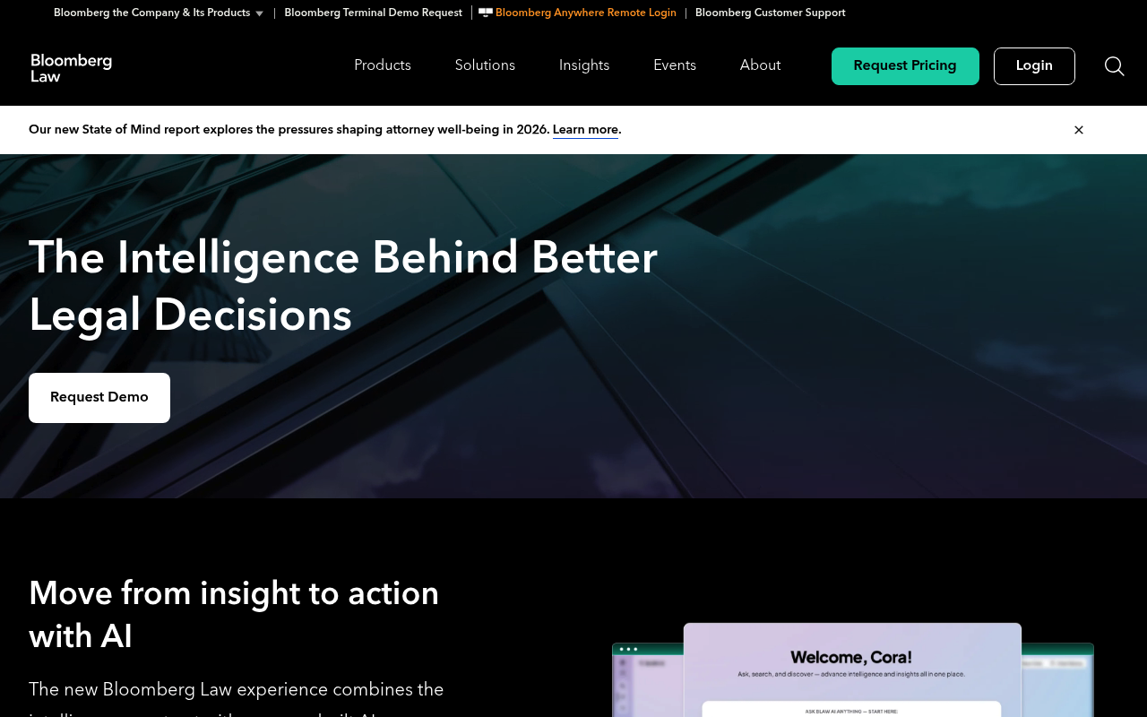Bloomberg Law screenshot
