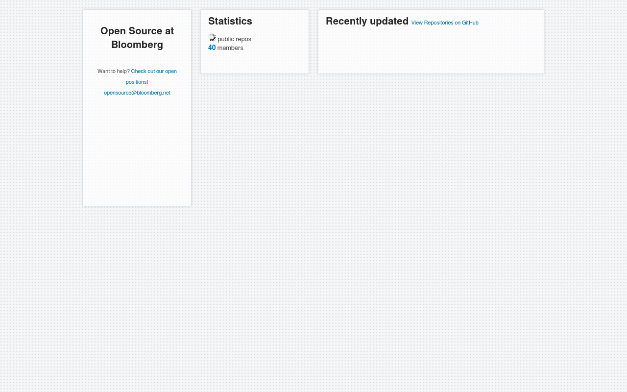 Bloomberg L.P. website screenshot