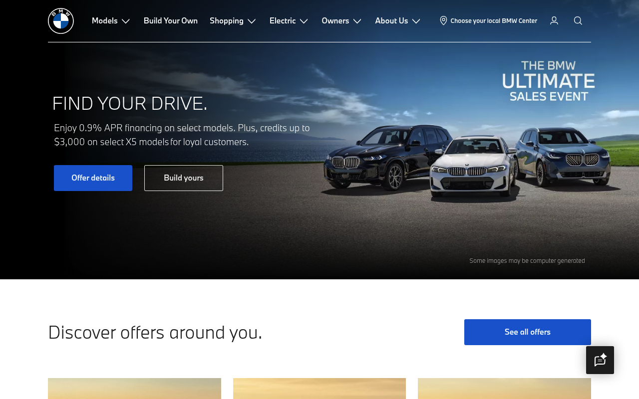 BMW ConnectedDrive website screenshot