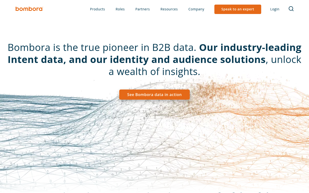 Bombora website screenshot