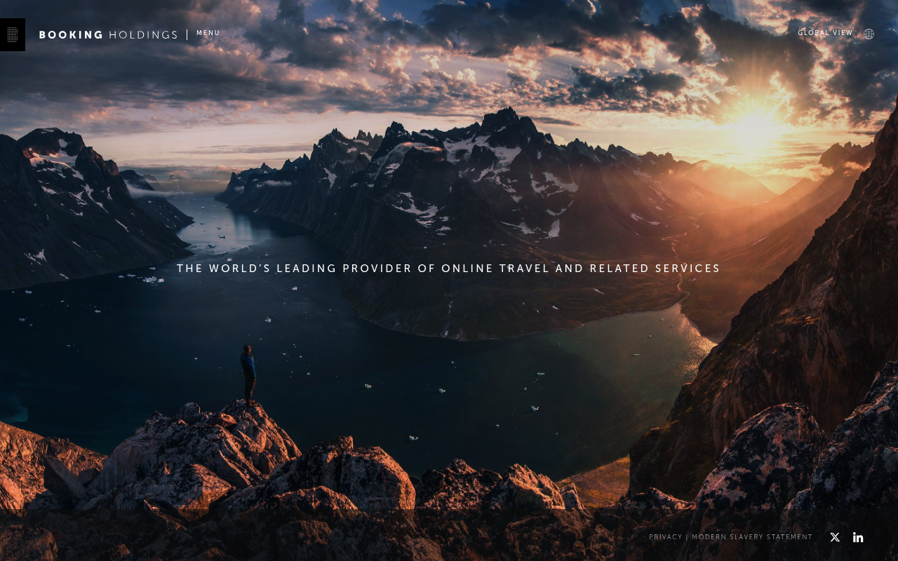 Booking Holdings website screenshot