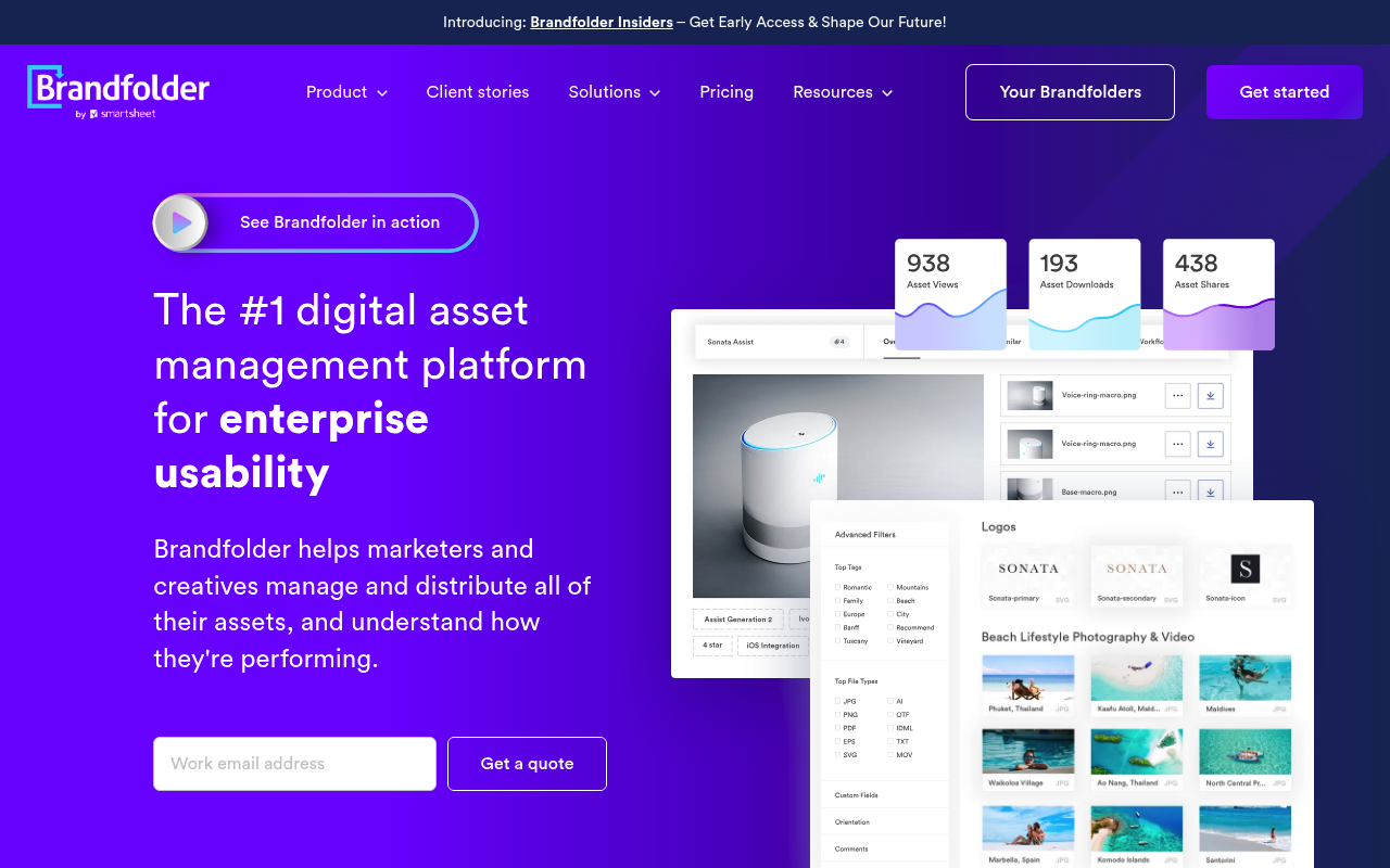 Brandfolder website screenshot