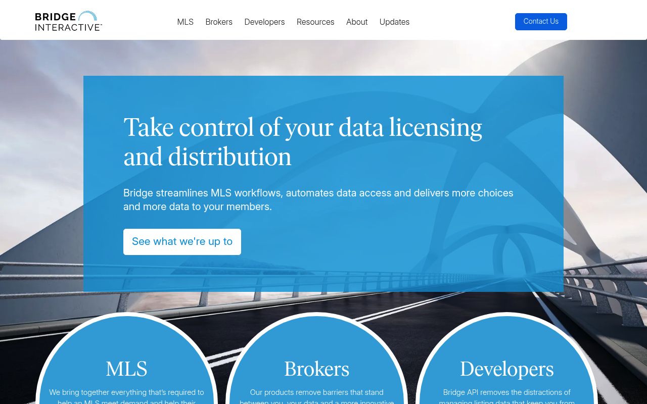 Bridge website screenshot