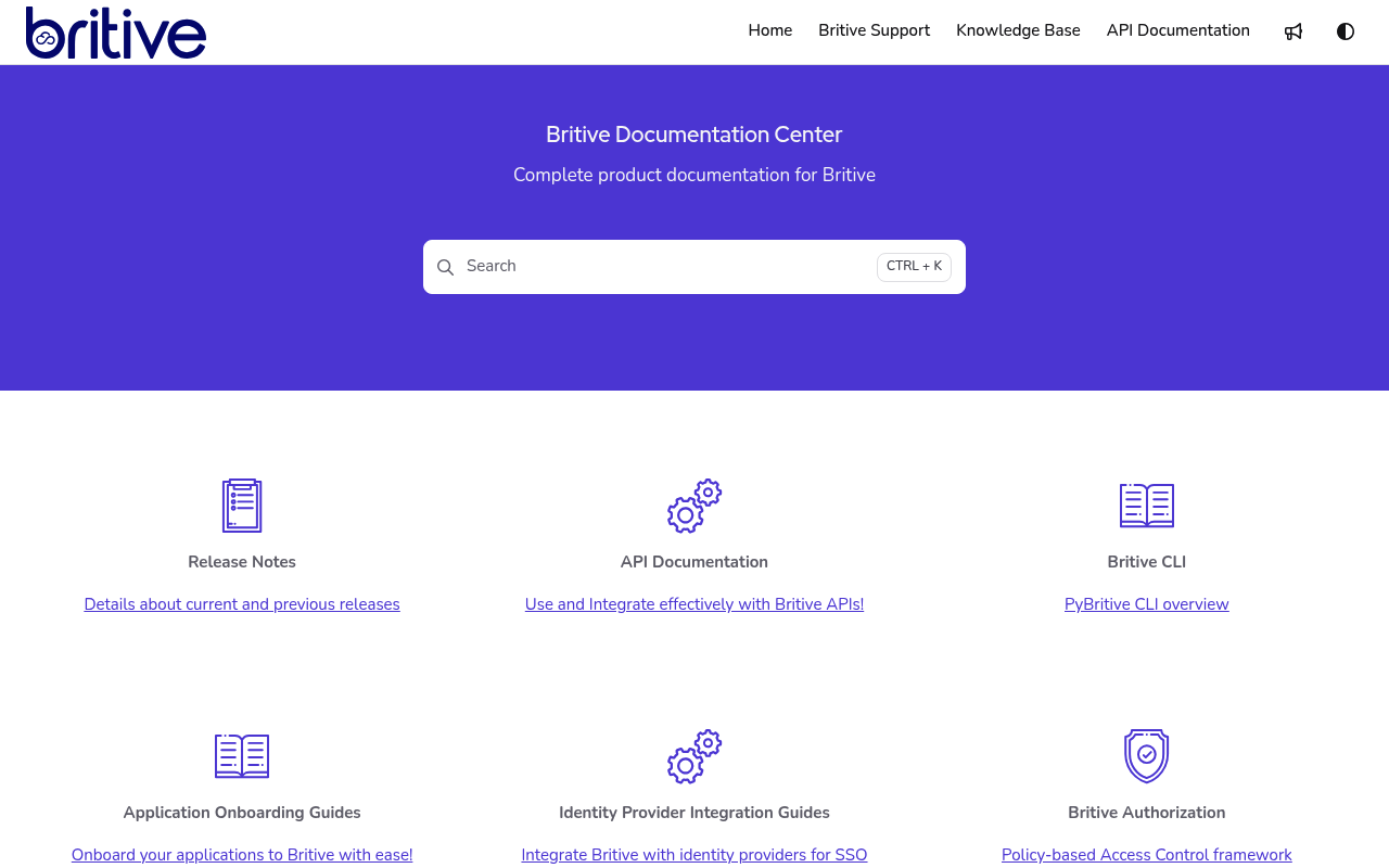 Britive screenshot