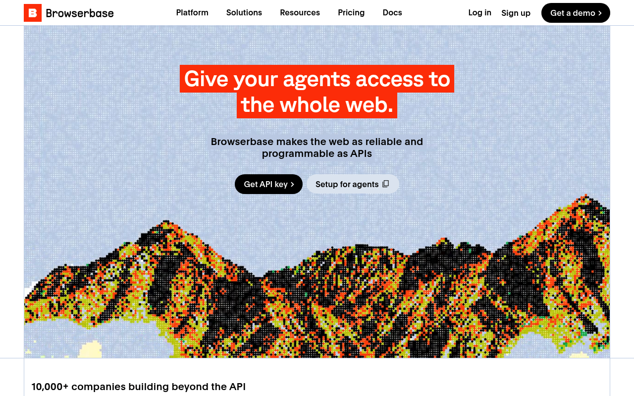 Browserbase website screenshot