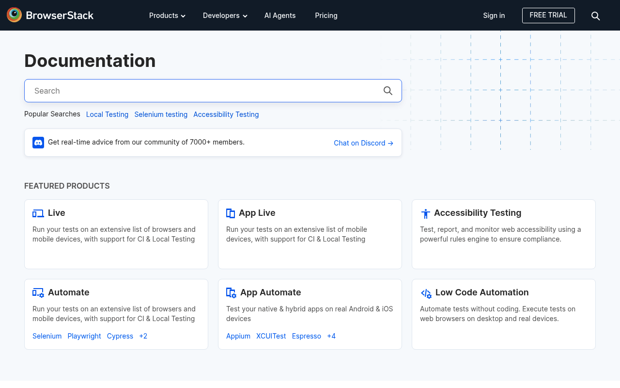 BrowserStack website screenshot