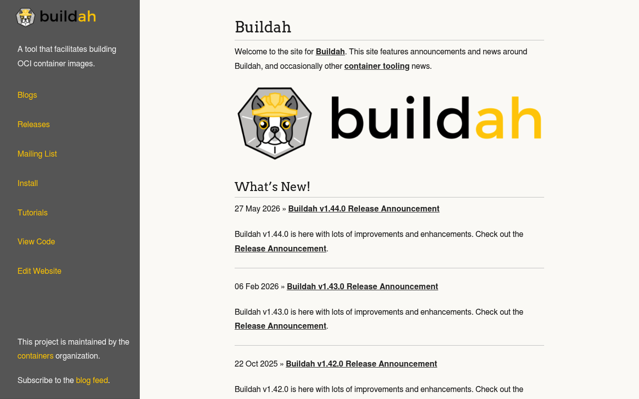 Buildah screenshot