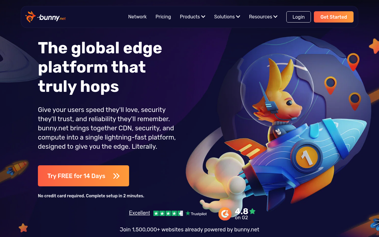 Bunny.net website screenshot