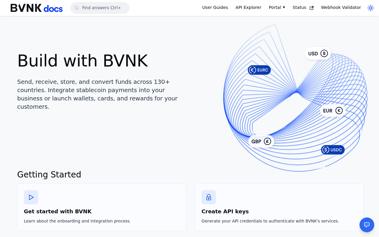 BVNK screenshot